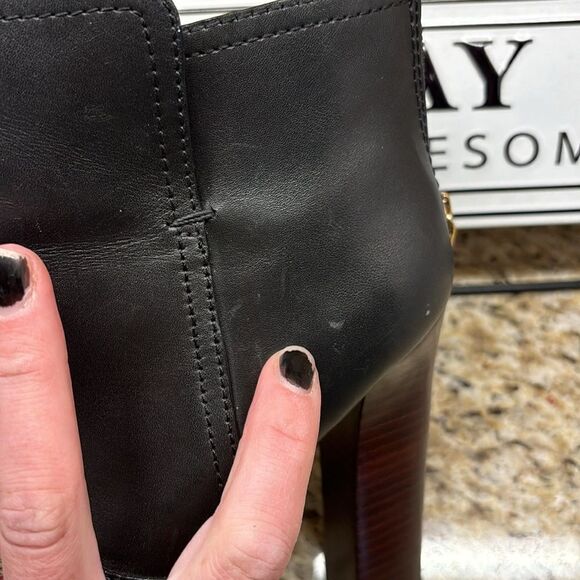 Tory Burch Lanny 110mm Bootie Black Leather Ankle boots - Picture 17 of 17